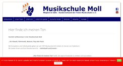 Desktop Screenshot of musikschule-moll.de