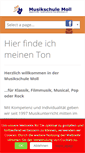 Mobile Screenshot of musikschule-moll.de