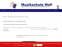 Tablet Screenshot of musikschule-moll.de